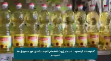 تخفيضات قياسية.. أسعار زيوت الطعام تهبط بشكل غير مسبوق هذا الموسم